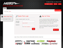 Tablet Screenshot of metradealer.com